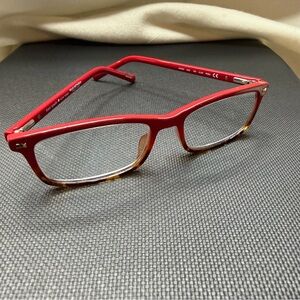 Kate Spade New York “Jodie2” Reading Glasses — Red/Tortoise +2.00